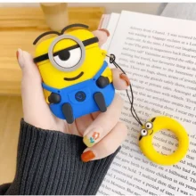 Capa Case Fone de Ouvido Sem Fio Minions Silicone