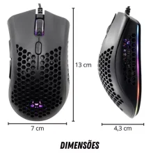 Mouse Gamer 7.2K dpi KNUP KP-MU007